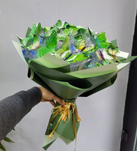 Mavi Kelebek Buketi