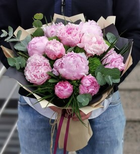 şakayık buketi, peony, 